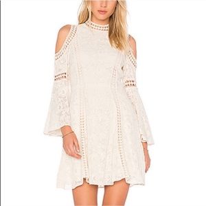 Alice Olivia Cold Shoulder Lace Dress